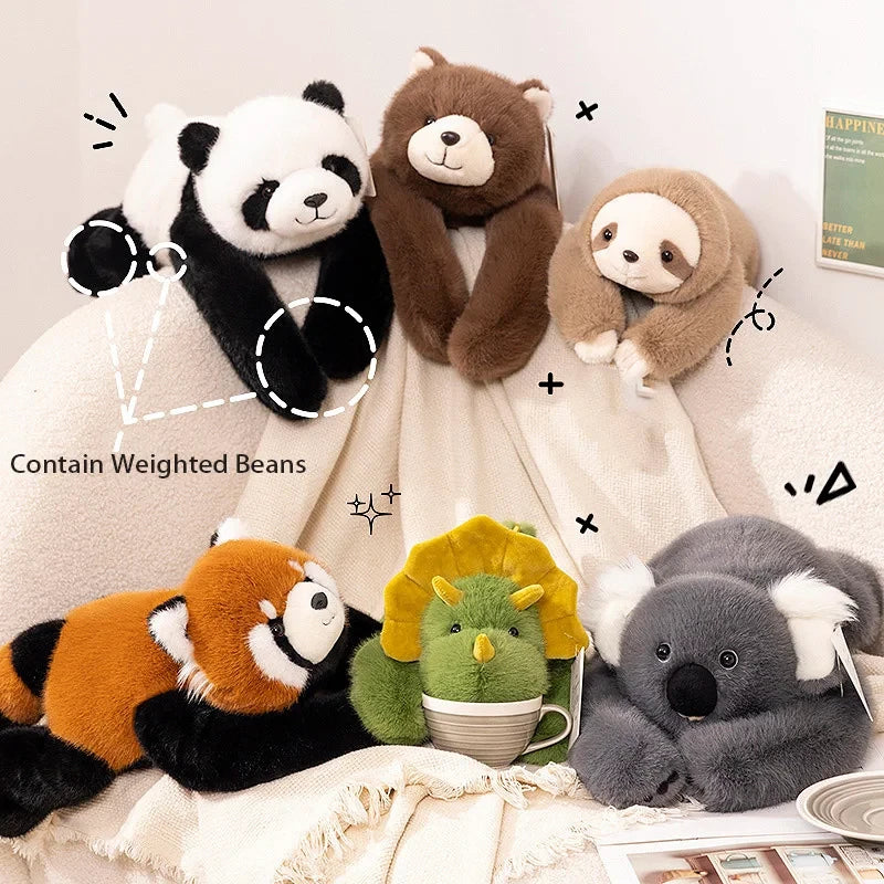 Weighted Plush Animal Decompression Pillow | Sensory Support for Neurodivergent Kids & Adults