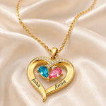 Birthstone Heart Necklace