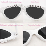 Pearl Embellished Bride Sunglasses
