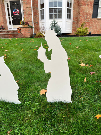 Outdoor Nativity Set in Durable PVC with 3D Stable and Easy Assembly