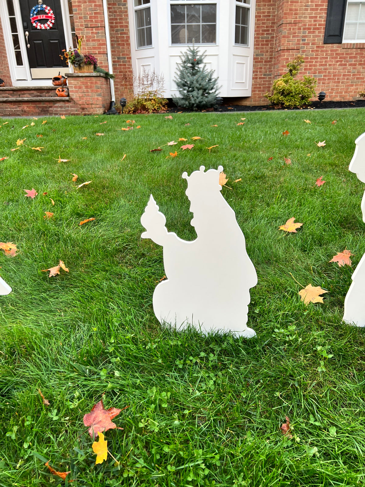 Outdoor Nativity Set in Durable PVC with 3D Stable and Easy Assembly