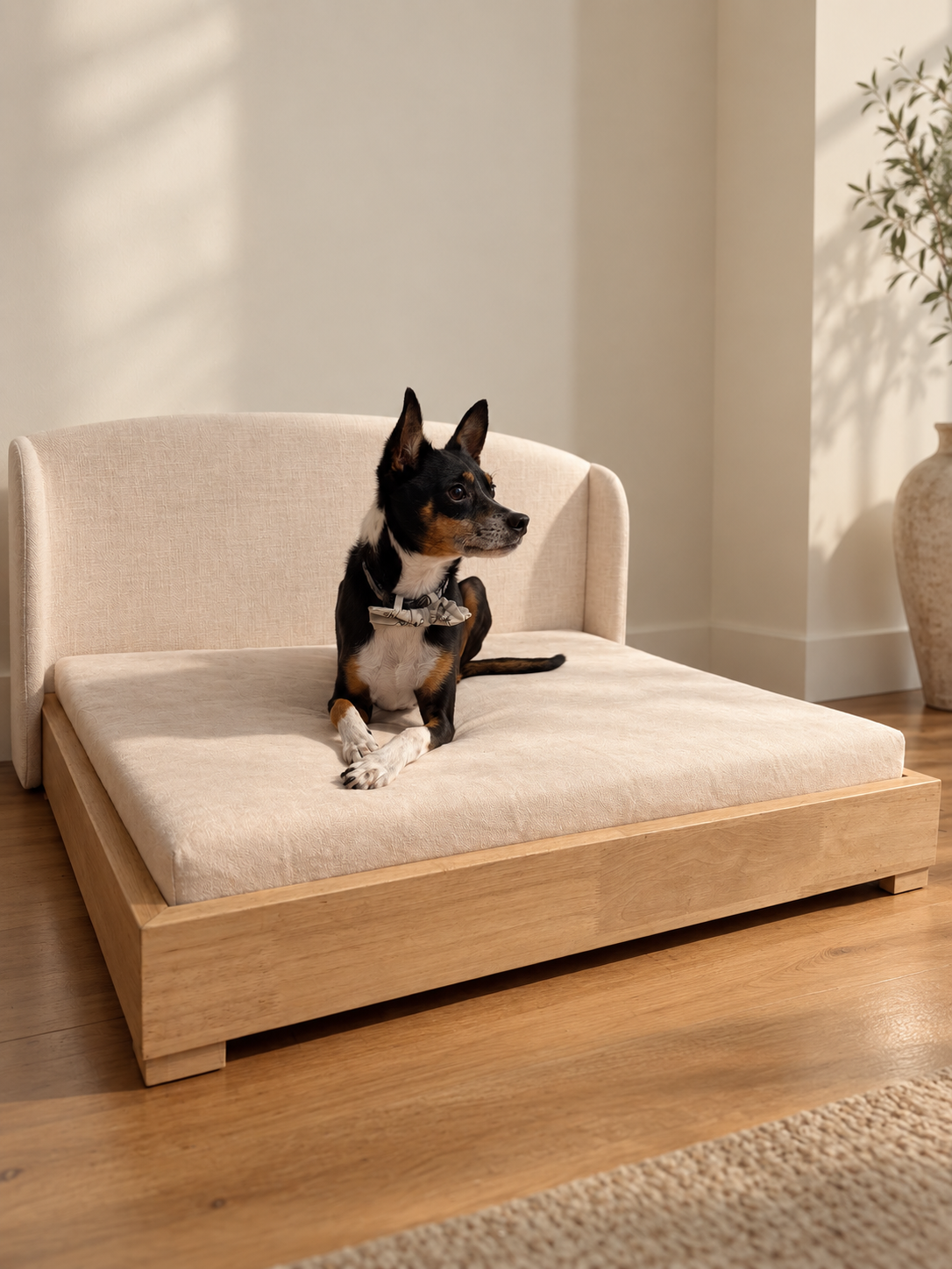 The Haven | Solid Hardwood Orthopedic Dog Bed
