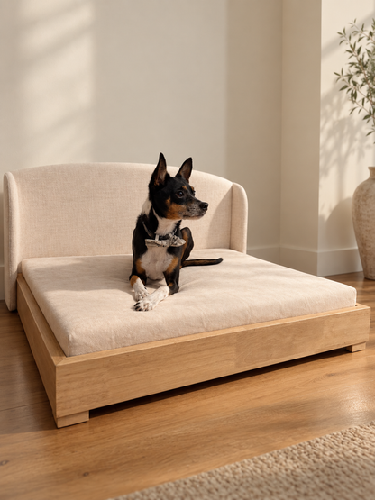 The Haven | Solid Hardwood Orthopedic Dog Bed