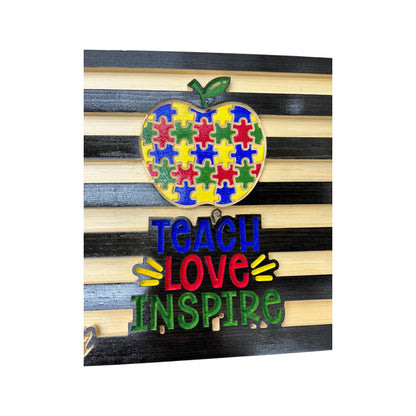Personalized Wooden American Flag for Teachers