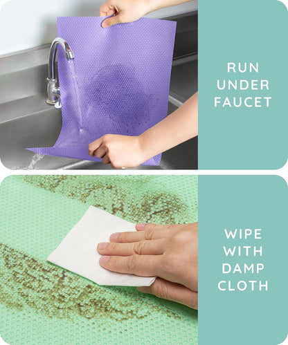 Refrigerator Mats, pack of 6, LLC/MNT/YLW