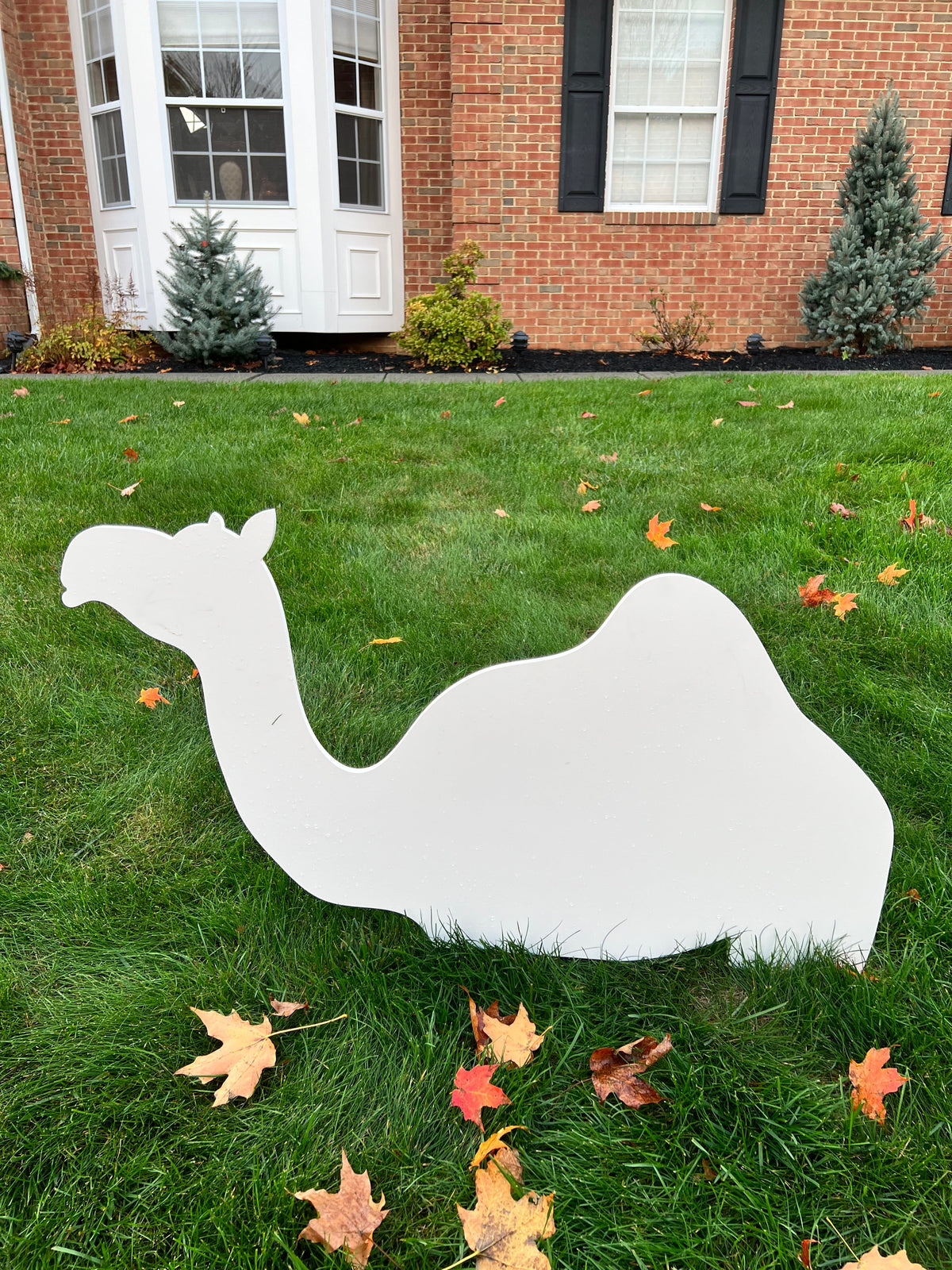 Outdoor Nativity Set in Durable PVC with 3D Stable and Easy Assembly
