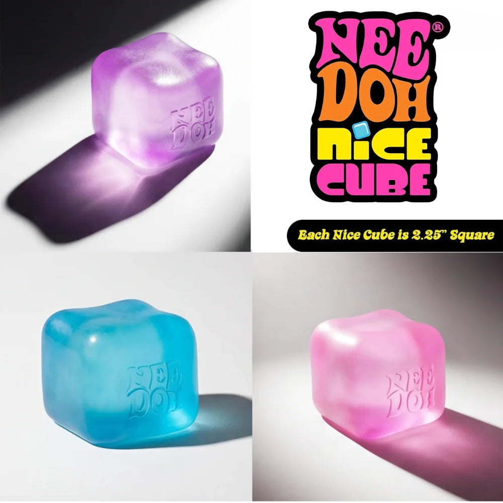 NeeDoh  Trending Jellyfish & Cube Squish Toy, Soft Jelly Squeeze Stress Relief Fidget Toy, Sensory NeeDoh for Kids & Adults