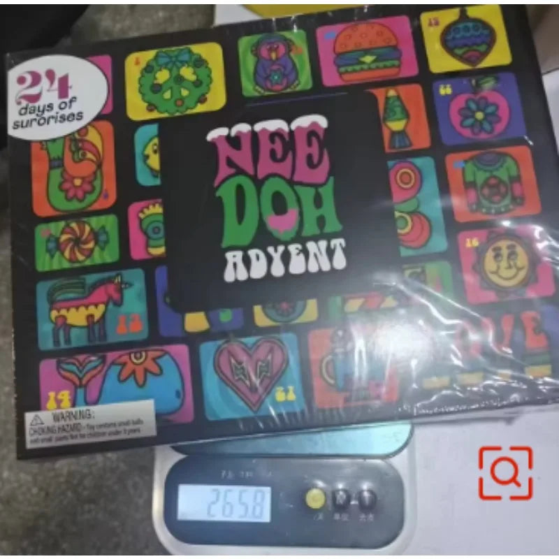 Needoh's new Christmas countdown calendar in 2026, treasure hunt, New Year's surprise, blind box toy party and holiday gift.