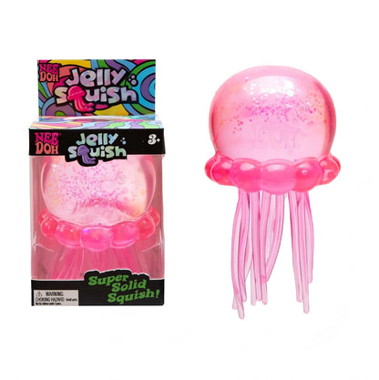NeeDoh  Trending Jellyfish & Cube Squish Toy, Soft Jelly Squeeze Stress Relief Fidget Toy, Sensory NeeDoh for Kids & Adults