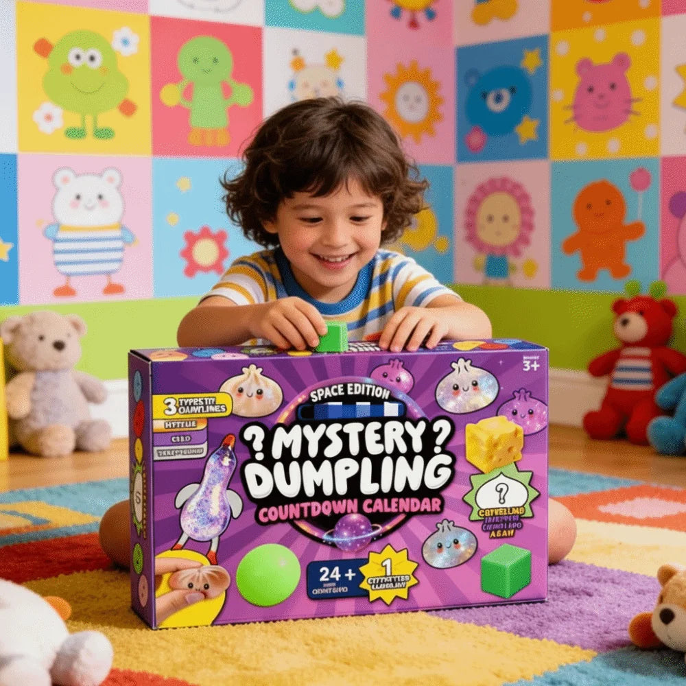 Soft Mystery Dumpling Advent Calendar Fidget Slow Resilience Dumplings Anxiety Relief Decompression Dumpling Dough Ball
