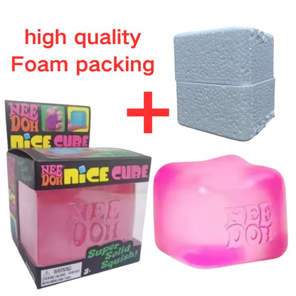 NeeDoh  Trending Jellyfish & Cube Squish Toy, Soft Jelly Squeeze Stress Relief Fidget Toy, Sensory NeeDoh for Kids & Adults