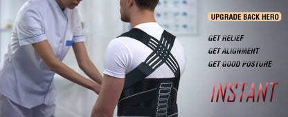 Posture Corrector for Women and Men, Adjustable Shoulder Posture Brace, Back Straightener Posture, Used for Middle Upper Spine
