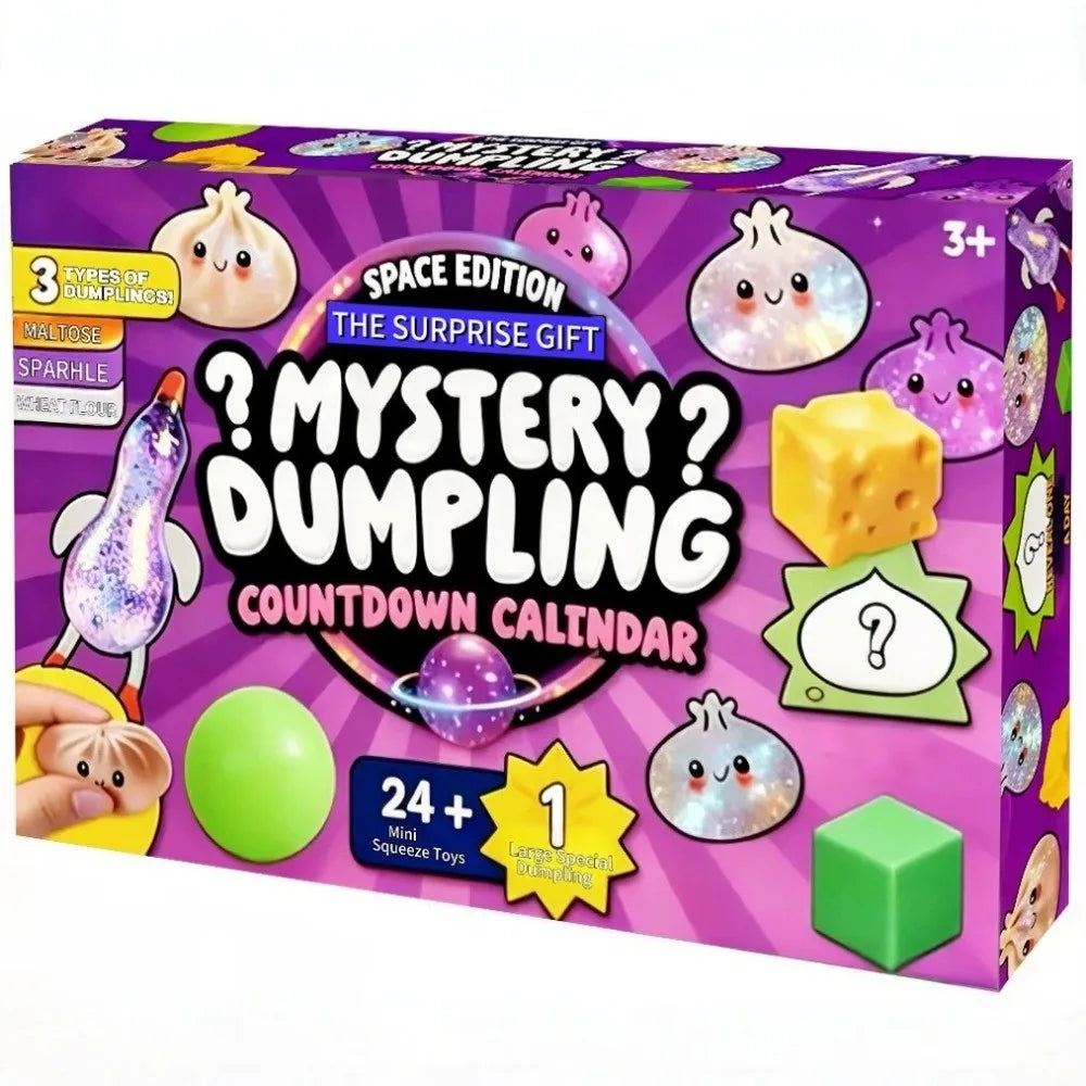 Soft Mystery Dumpling Advent Calendar Fidget Slow Resilience Dumplings Anxiety Relief Decompression Dumpling Dough Ball