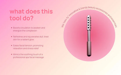 Face Massage Roller Face Skin Firming Lifting Anti-aging Beauty Tool with 30 Precious Germanium Stones Skin Care Tools