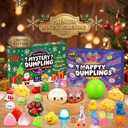 2026 Advent Calendar Calendar Dumpling Squishy 24Day Dumpling Random BaoBun Squeeze Countdown Fidget AntiStress Christmas Gifts
