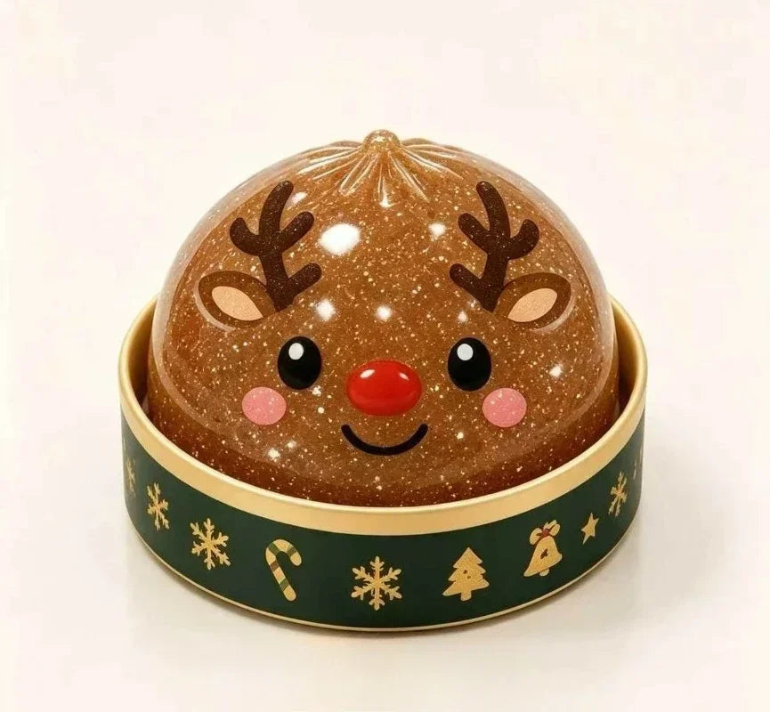 2026 Christmas Dumpling Squishy Snowman Elk Santa Claus Squeeze Ball with Box Stress Relief Merry Christmas New Year XMAS Gift