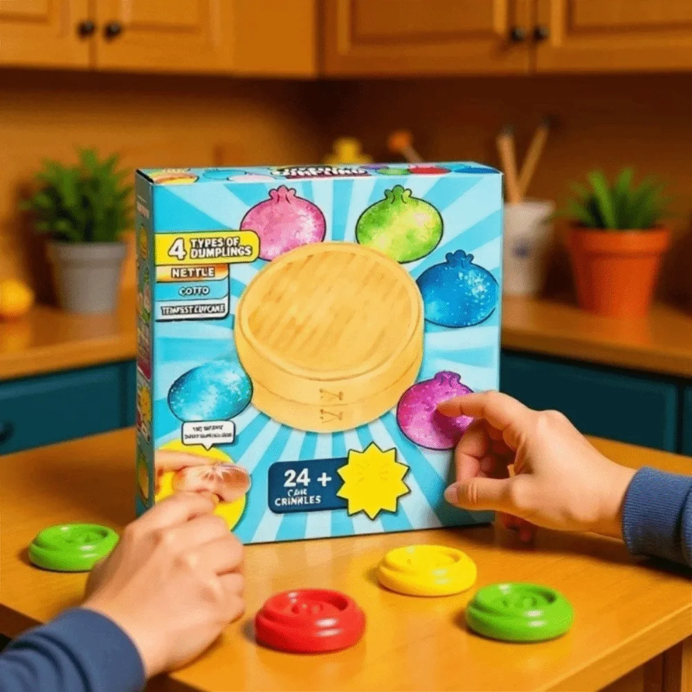 Soft Mystery Dumpling Advent Calendar Fidget Slow Resilience Dumplings Anxiety Relief Decompression Dumpling Dough Ball