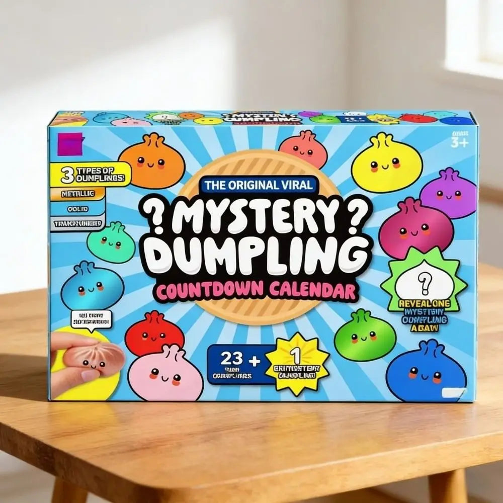 Soft Mystery Dumpling Advent Calendar Fidget Slow Resilience Dumplings Anxiety Relief Decompression Dumpling Dough Ball