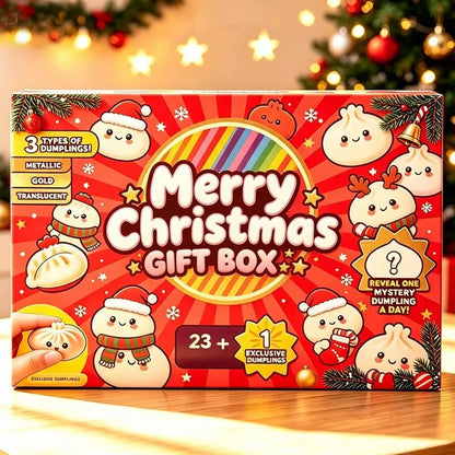 Soft Christmas Dumpling Advent Calendar Fidget Anxiety Relief Mystery Dumplings Toy Slow Resilience Decompression