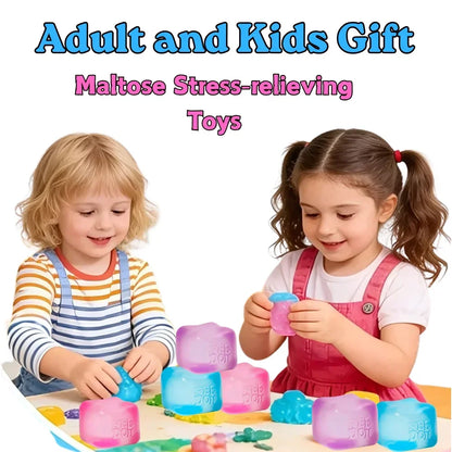 NeeDoh  Trending Jellyfish & Cube Squish Toy, Soft Jelly Squeeze Stress Relief Fidget Toy, Sensory NeeDoh for Kids & Adults