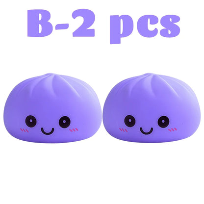 2027 New Dumpling Night Lights Glowing Dumplings Desktop Ornament Cute Glowing Dumpling Steamer Box Kawaii Dumpling Lights Gifts