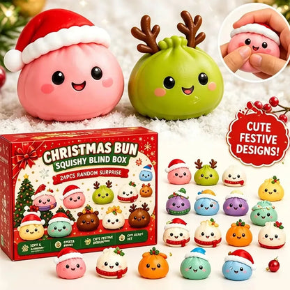 2026 Advent Calendar Calendar Dumpling Squishy 24Day Dumpling Random BaoBun Squeeze Countdown Fidget AntiStress Christmas Gifts