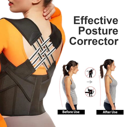 Posture Back Brace Adjustable Back Support Strap to Prevent Spinal Distortion and Hunchback for Men Women corrector de postura