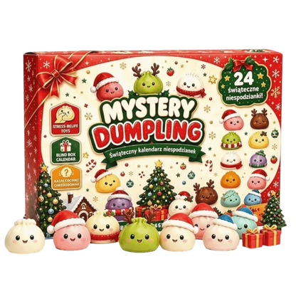 Soft Christmas Dumpling Advent Calendar Fidget Anxiety Relief Mystery Dumplings Toy Slow Resilience Decompression
