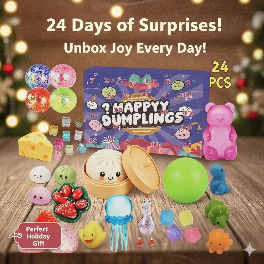 2026 Advent Calendar Calendar Dumpling Squishy 24Day Dumpling Random BaoBun Squeeze Countdown Fidget AntiStress Christmas Gifts