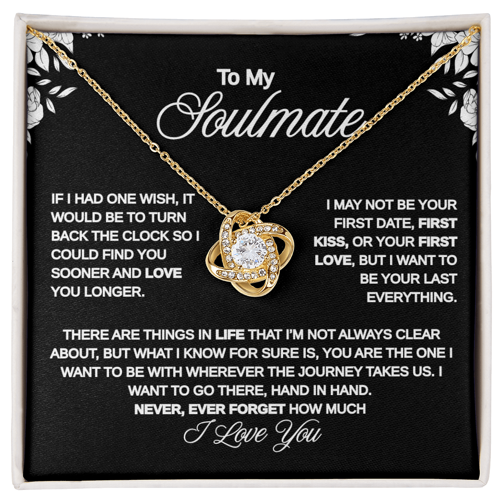 To My Soulmate | Eternal Love Knot Necklace