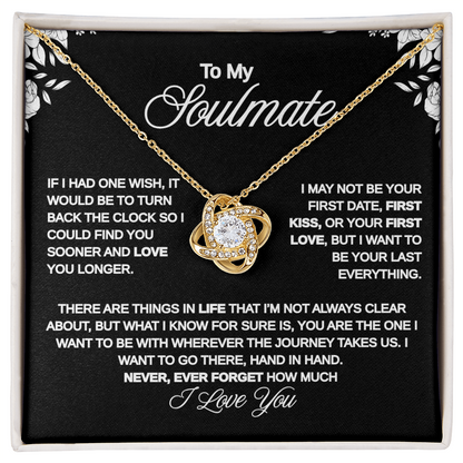 To My Soulmate | Eternal Love Knot Necklace
