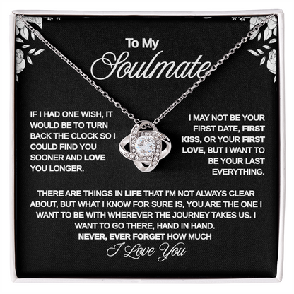 To My Soulmate | Eternal Love Knot Necklace