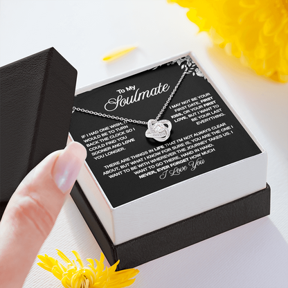 To My Soulmate | Eternal Love Knot Necklace