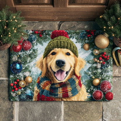 Golden Retriever Welcome Mat