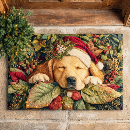 Golden Retriever Welcome Mat