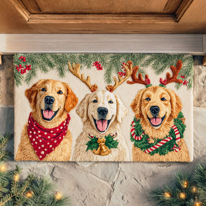 Golden Retriever Welcome Mat