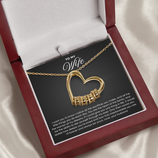 Family Heart Necklace Gift