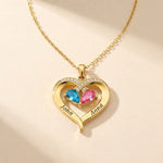 Birthstone Heart Necklace