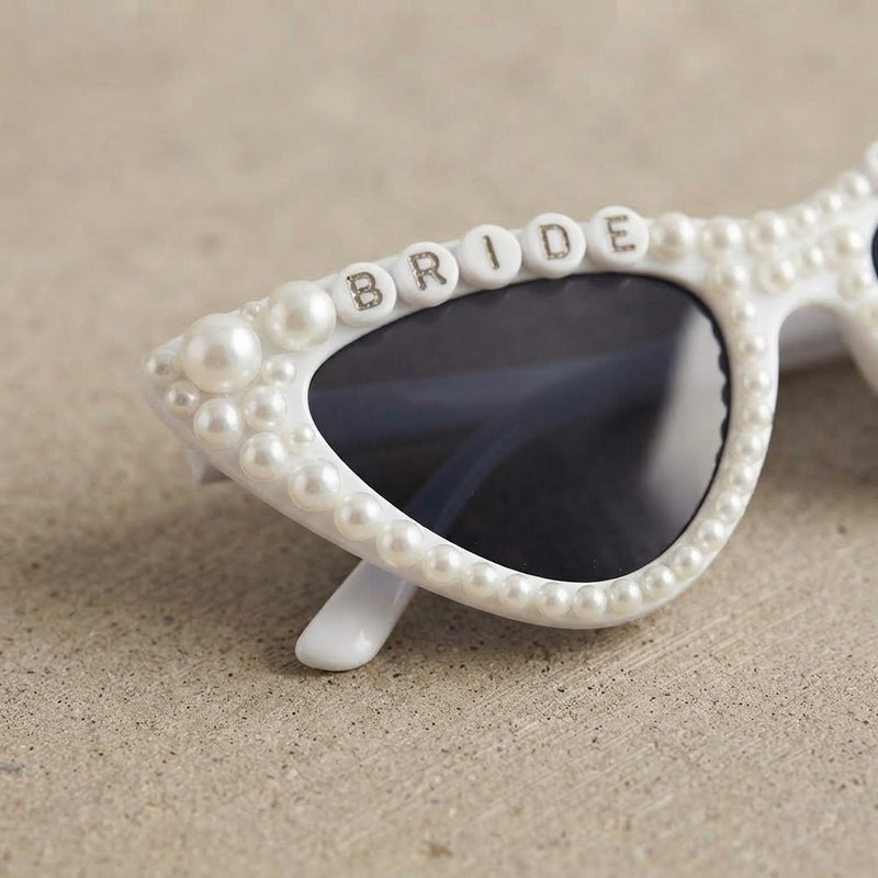 Pearl Embellished Bride Sunglasses