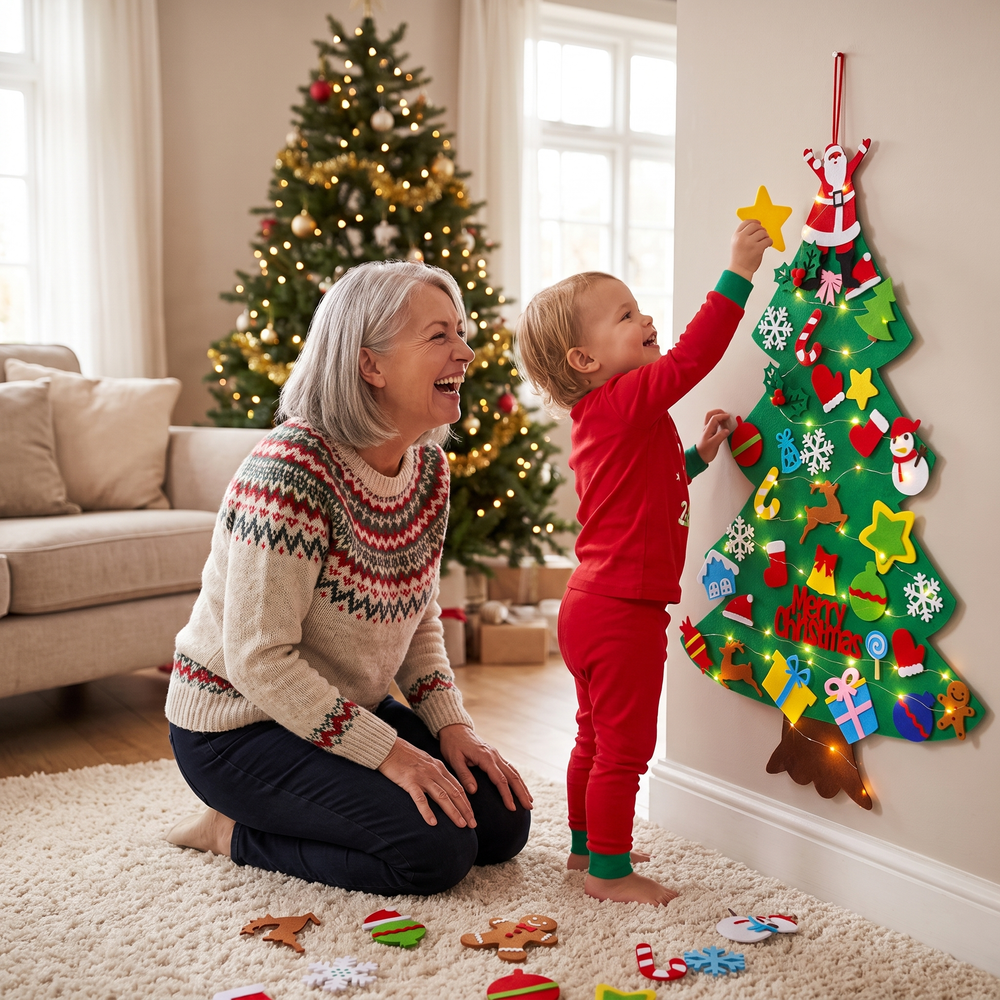 Trim-a-Tot™ Interactive Felt Christmas Tree