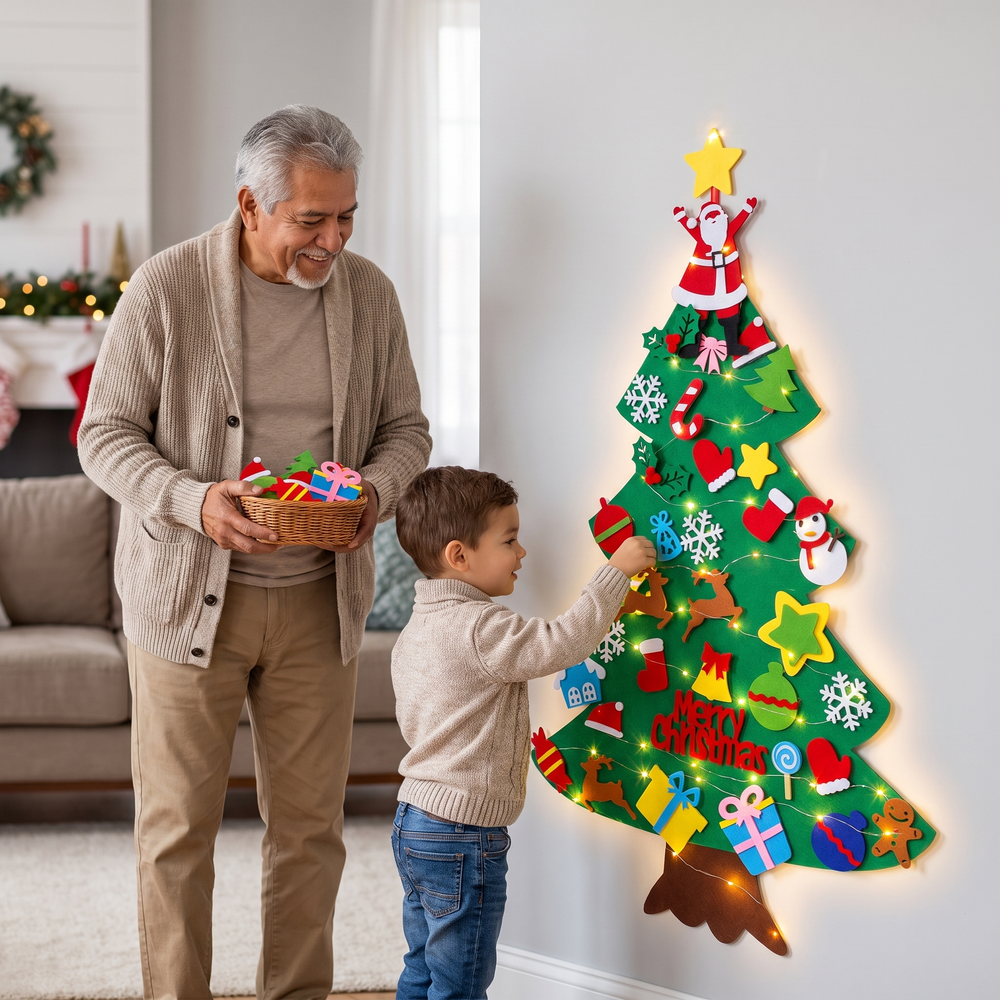 Trim-a-Tot™ Interactive Felt Christmas Tree