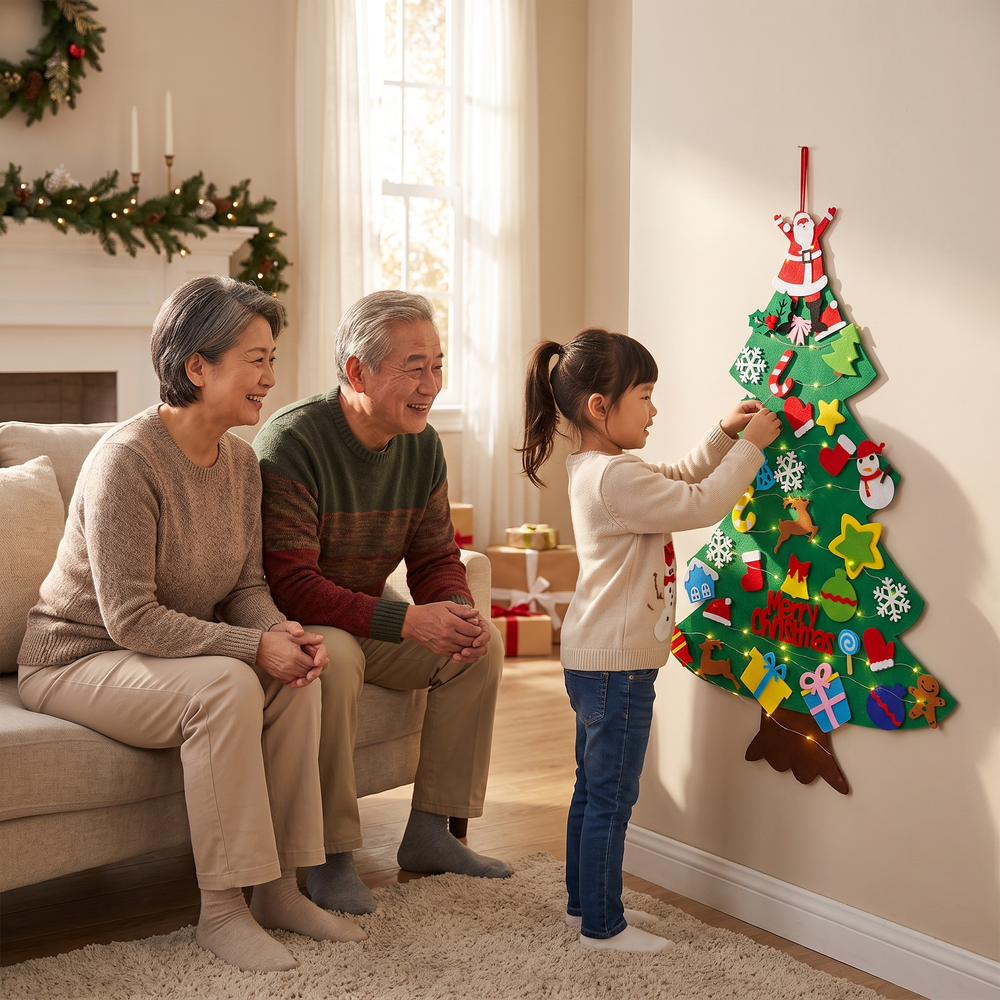 Trim-a-Tot™ Interactive Felt Christmas Tree